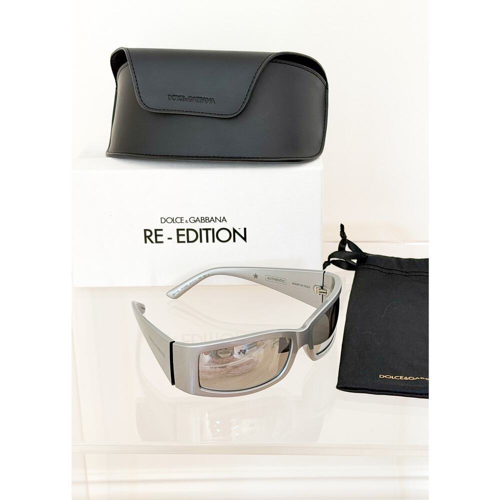 NEW Dolce & Gabbana DG6188 Grey/Light Grey Mirrored (3415/6G) Unisex Sunglasses - Picture 14 of 16